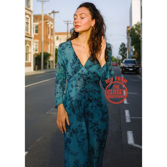 ZARA V-Neck Midi Dress NWT - Picture 6 of 16